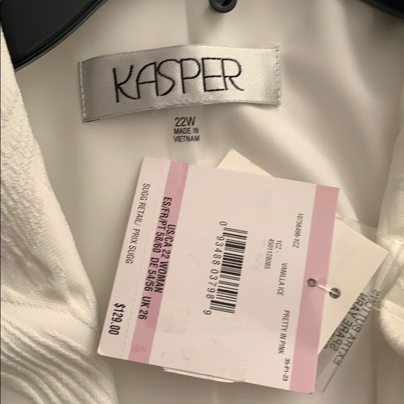 Kasper One Button Leaf Jacquard Blazer - Picture 8 of 9